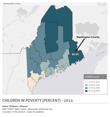 Childre in Poverty (Washington County) - 2014